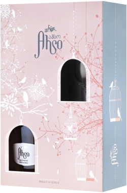 Игристое вино Ахсо Розе Брют в п/у с бокалом