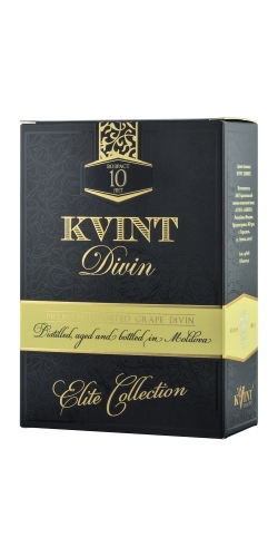 Коньяк Квинт Дивин 10 лет Элит Коллекшн в п/у