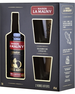 Ром Мезон Ла Мони ВС/ВО в п/у с 2  стаканами