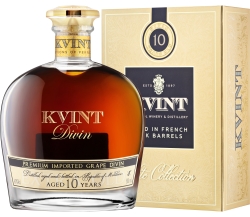 Коньяк Квинт Дивин 10 лет Элит Коллекшн в п/у